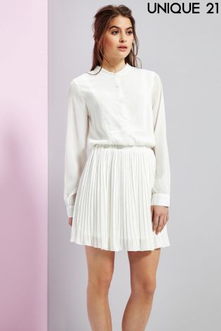 Unique 21 Palermo Pleated Skirt Dress